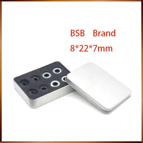 bearing ceramic 608z swiss BSB ABEC-11 Black 7 Si3N4 Balls Hybrid Ceramic for skateboard Hand Spinner Skate Roller 8*22*7mm