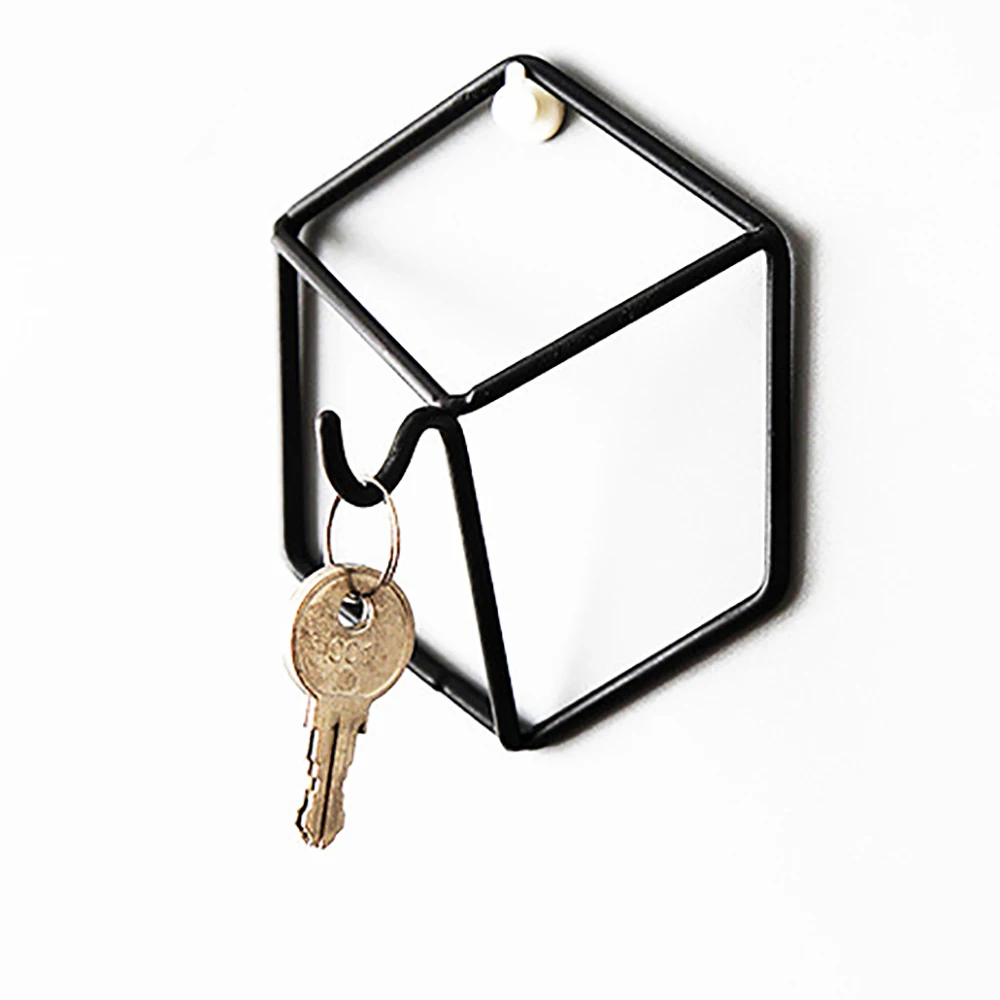 

Nordic style Hexagon Design Gold Iron Art Storage Hook Minimalist Wall Key Holder Room Organizer Home Decor Coat Wall Hanger