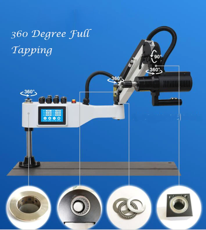 Мощный M3-M16 360 градусов электрические гайконарезной станок с CE