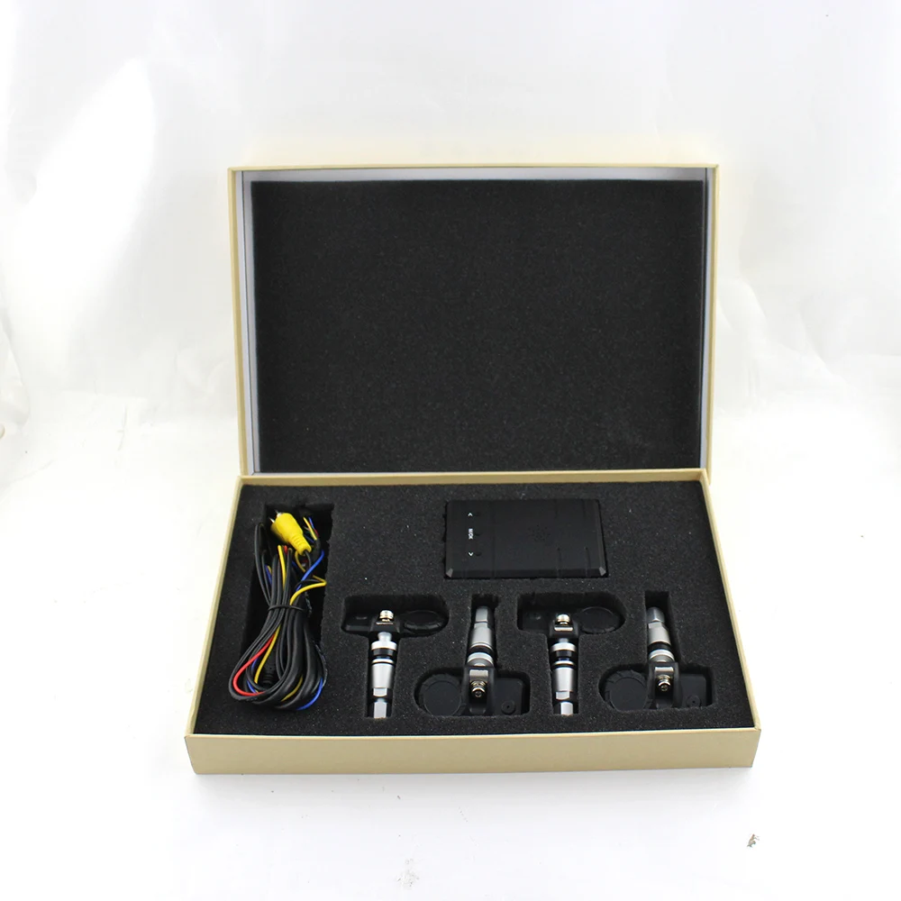 Eunavi Smart Car TPMS Tyre Pressure System Auto Security Alarm Systems for Car DVD video in internal sensors