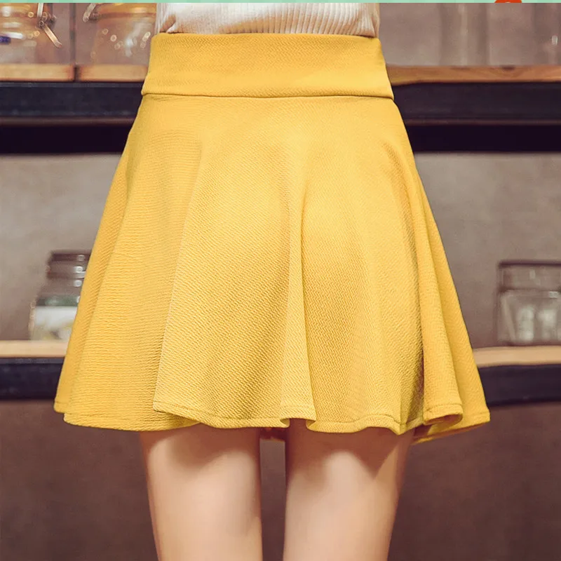 Danjeaner M-5XL 10 Colors Women's High Waist Pleated Skirts Pants 2018 Summer Super Elastic Mini Skirts Faldas Mujer Saias Danjeaner M-5XL 10 Colors Women's High Waist Pleated Skirts Pants 2018 Summer Super Elastic Mini Skirts Faldas Mujer Saias