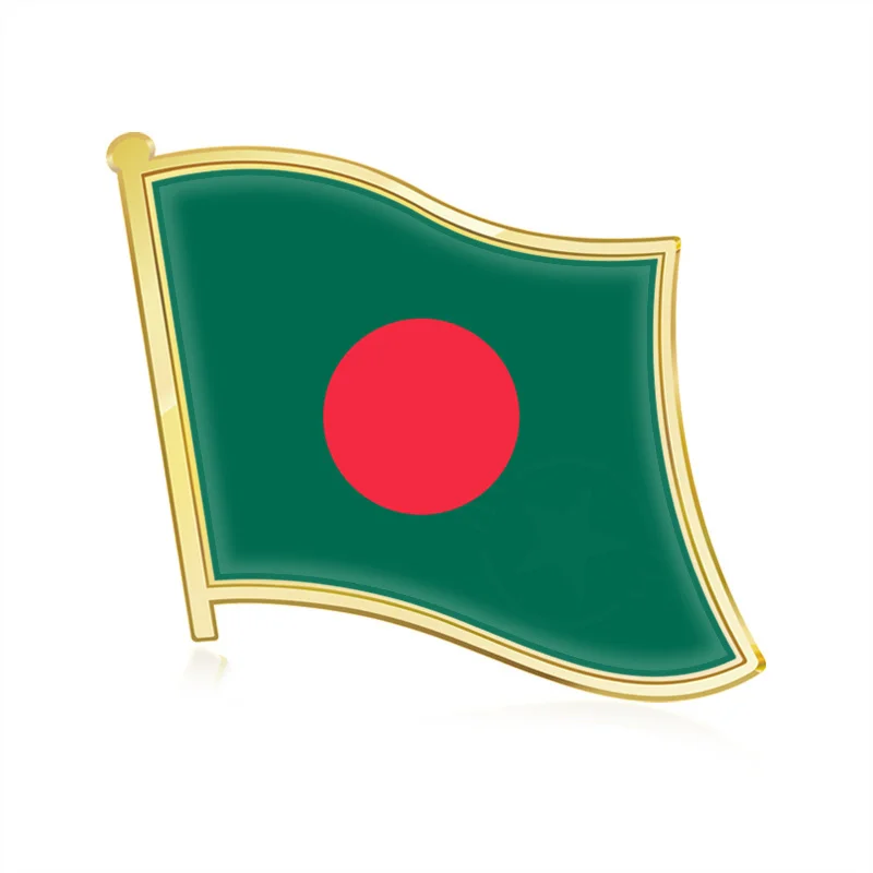 Bangladesh Single Flag Lapel Pinsin Brooches from Jewelry