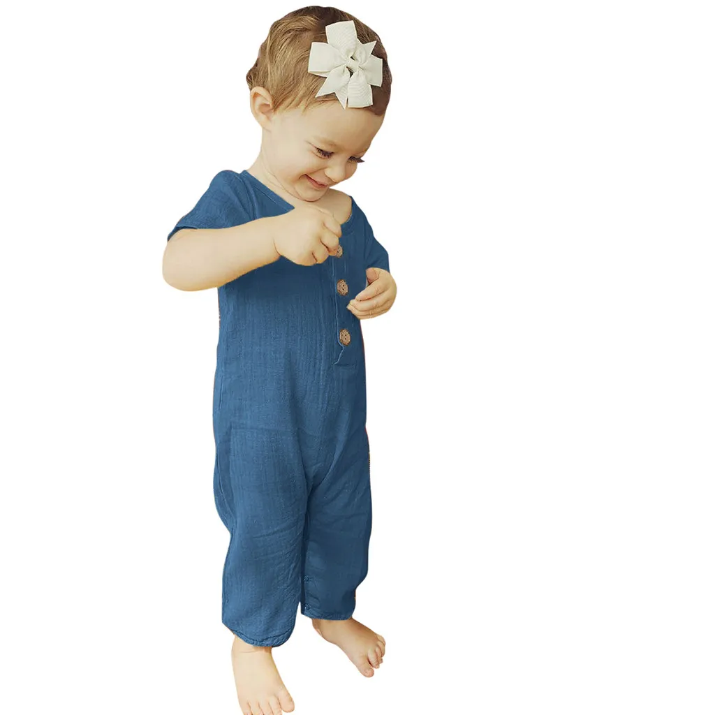 SAGACE комбинезоны; одежда для маленьких девочек; комбинезоны для новорожденных мальчиков с короткими рукавами и оборками; Комбинезоны для детей; одежда для малышей; 618