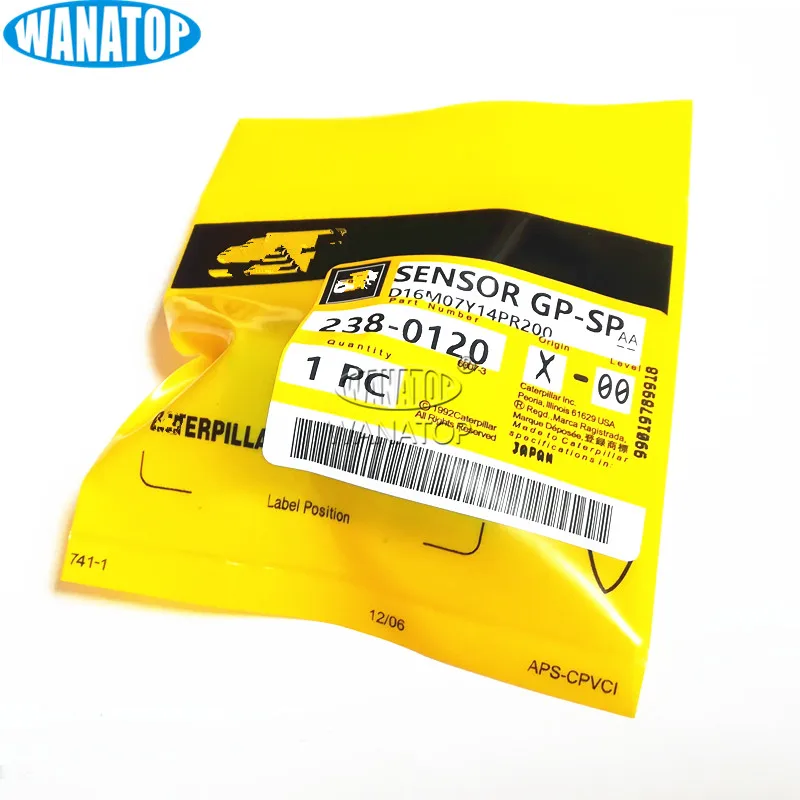 Новый датчик скорости D16M07Y14PR200 238 0120 2380120 для гусеницы 312D 320D 320E 324E 450E|Датчик