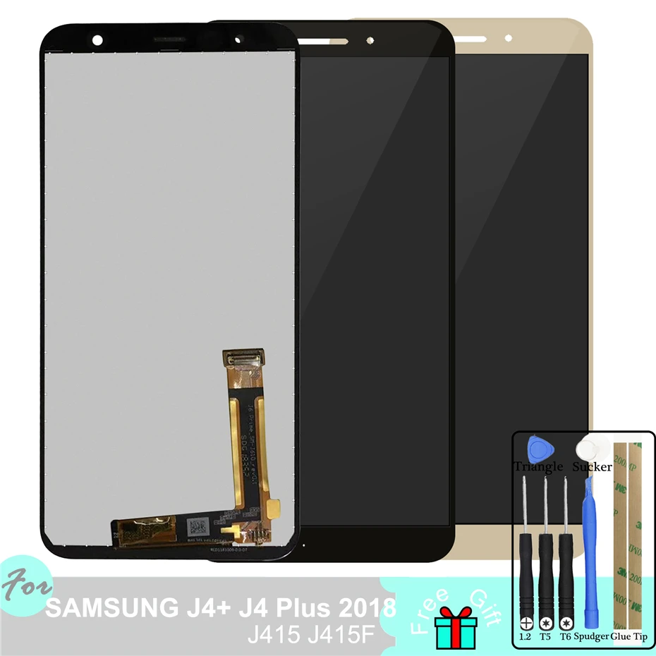 

J415F TFT LCD Display for Samsung Galaxy J4+ J415F-DS J4 PLUS Touch Screen Digitizer Assembly Adjust Backlight