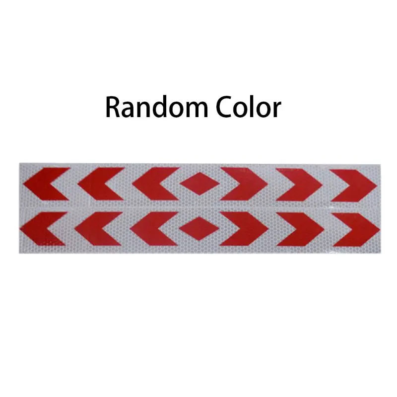 

2 Pcs Reflective Safety Warning Signs Tape PP Stickers Strong Adhesive Waterproof High Visibility For Truck Car Motorcycles Bicy