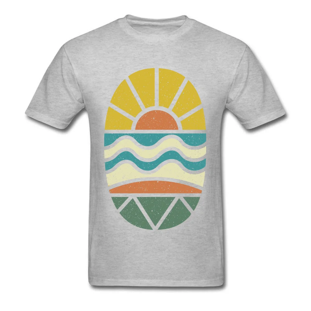 Casual Lets Go Surfing Tops T Shirt for Men Prevalent Lovers Day Crewneck 100% Cotton Short Sleeve T-Shirt Casual Clothing Shirt Lets Go Surfing grey