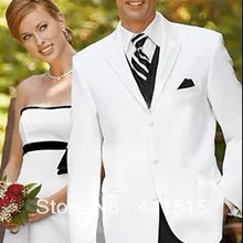 Белые смокинги для жениха, смокинги с тупым отворотом для жениха/мужчин, свадебное платье для жениха/недорогие мужские костюмы на заказ