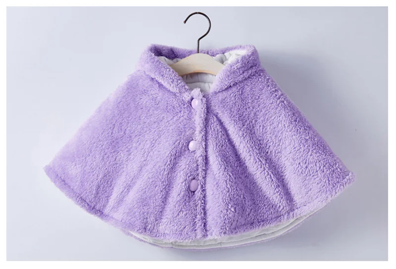 winter wind proof cloak for baby girls boys cotton warm jackets kids coats children clothes duffy bear coats (2)
