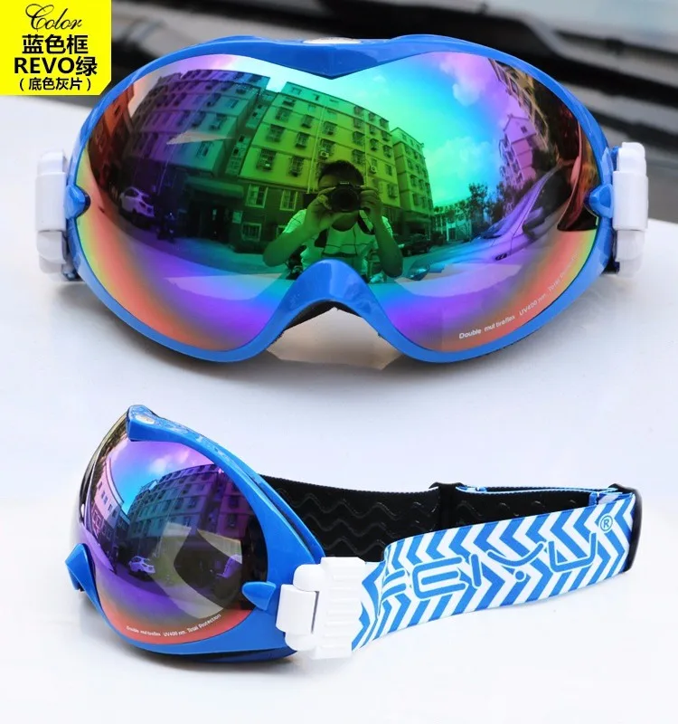 Новинка, брендовые лыжные очки, двойные, UV400, анти-туман, большая Лыжная маска, очки для катания на лыжах, для мужчин и женщин, очки для сноуборда, FEI-001