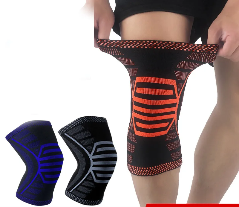 Knee sleeve protector brace support arthritis bandage elastic football