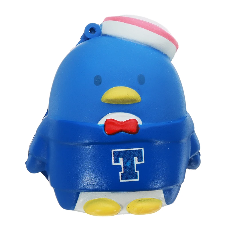 

Navy Penguin Soft Straps Toy With Chain Retail Packaging Lovely Funny Relief Stress Kids Children Gift