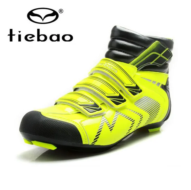 Cheap Tiebao Cycling Shoes Men Winter Windproof Road Bike Self-Locking Shoes Bicycle Ankle Boot Sapatilha Ciclismo Zapatillas
