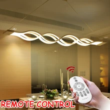 L100CM 120cm 60cm New Creative modern LED pendant lights Wave hanging pendant lamp for dining room living room kitchen AC85-265V