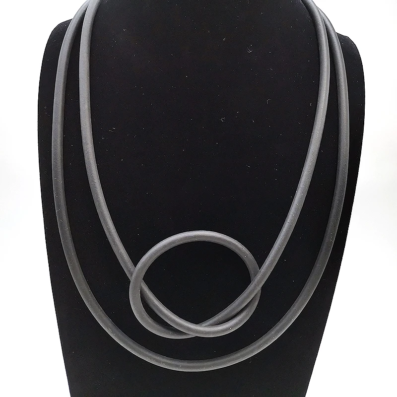

YD&YDBZ 2019 New unique Simple Pendant Necklaces Black Rubber Punk Style Choker For Women Long Necklaces Jewelery Girl Gift