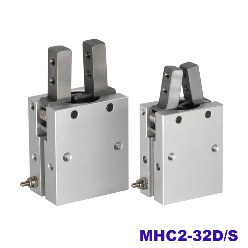 

Single/double acting robot gripper bore 32mm MHC2-32D/S SMC type angular style aluminium clamps pneumatic cylinder manufacturers