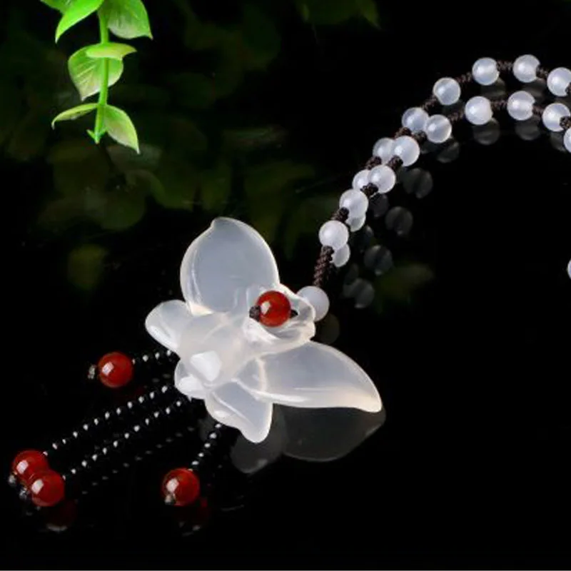 Ювелирные изделия и натуральных материалов yu ожерелье кулон резные бабочки счастливые наилучшие пожелания Женщины Мужчины ювелирные изделия/