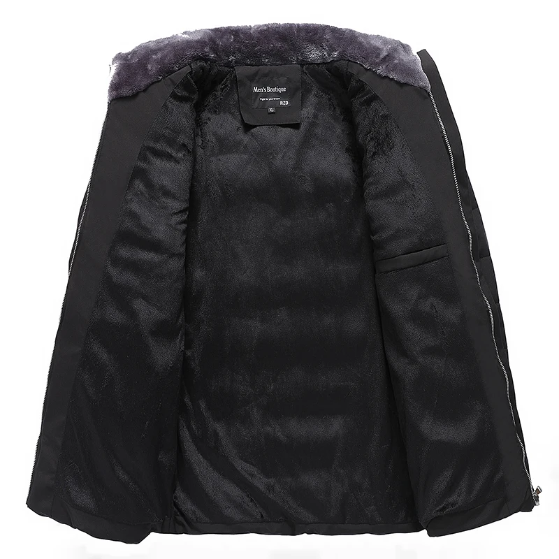 Largas Nuevo 2018 thick De Blue Para black Abrigo Invierno Abrigos Estilo Black Hombre Marca Ropa Chaquetas Largo Moda Piel PdndC4rq