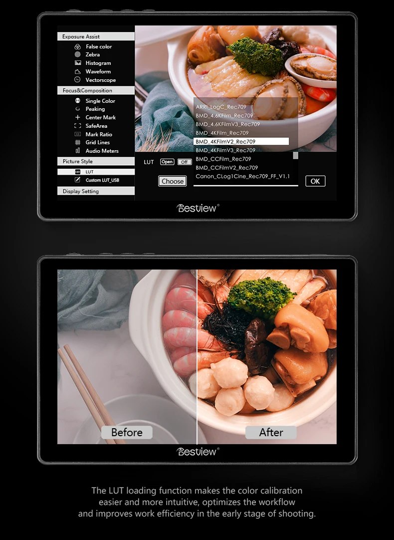 Best Bestview R7 Field Monitor 7inch Full Touch Screen Monitor 4K HDMI On-Camera Video 4K Monitor For Canon Nikon Sony Camera Display 4