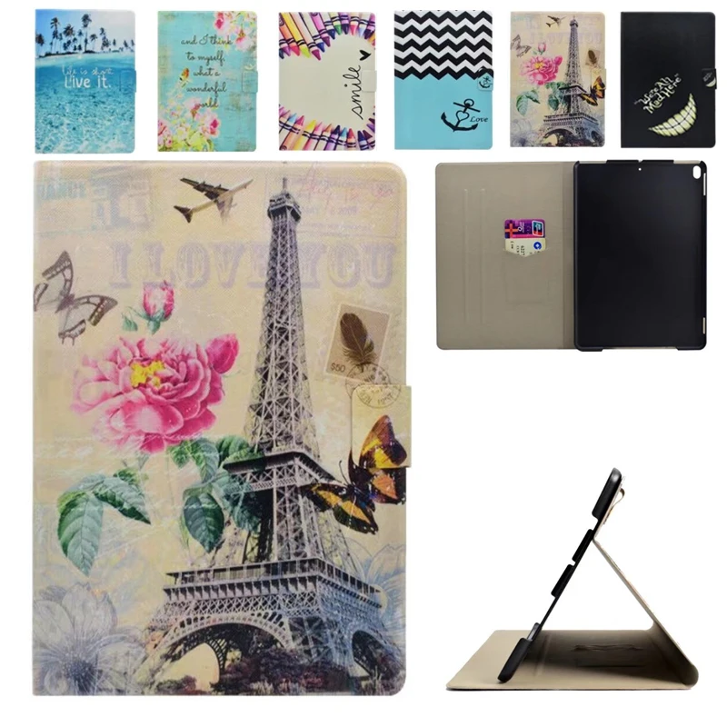 

For Apple iPad Pro 10.5 Cases PU Leather Smart Painting Cover table accessories case Sleep Wake up case for apple iPad pro 2017