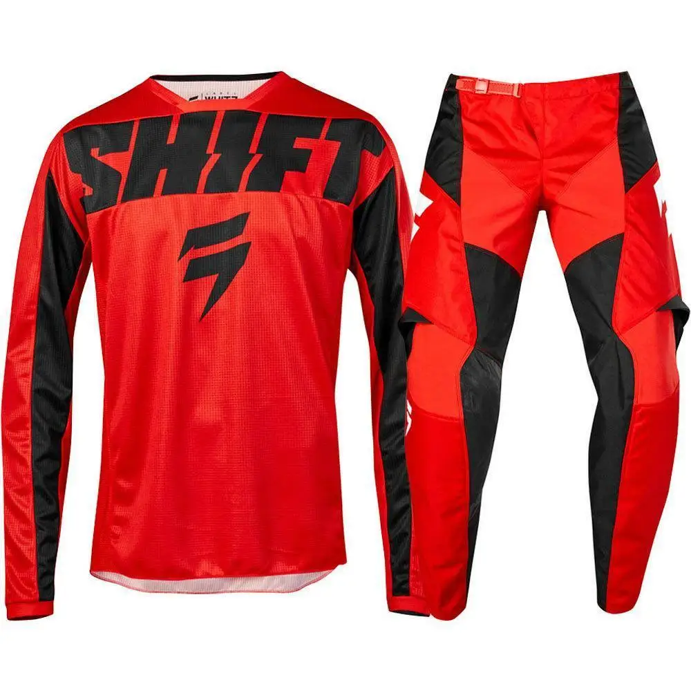 

2019 NEW MX WHIT3 Label York RED Jersey Pants Adult Motocross Gear Set Racing Gear Combination