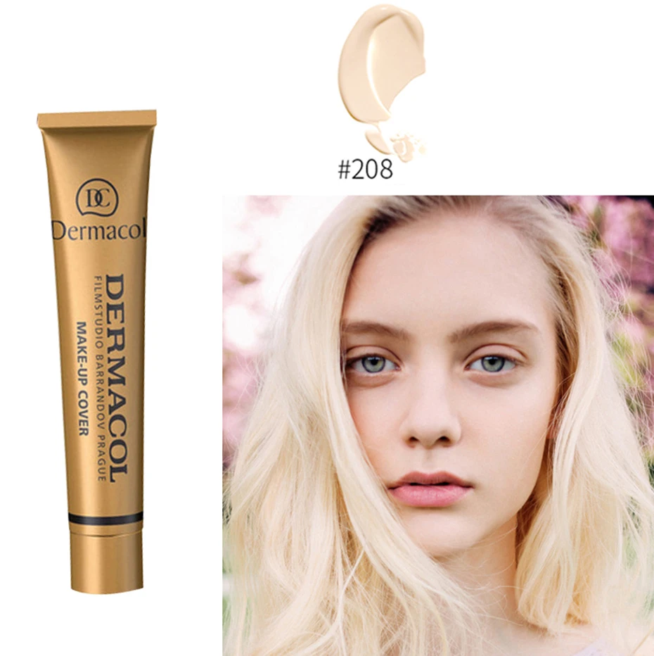 Capa de Maquiagem Dermacol Autêntico Original Corretivo Primer Base Maquiagem Fundação Paleta Contorno Profissional 100% 30g 20 Beleza e saúde