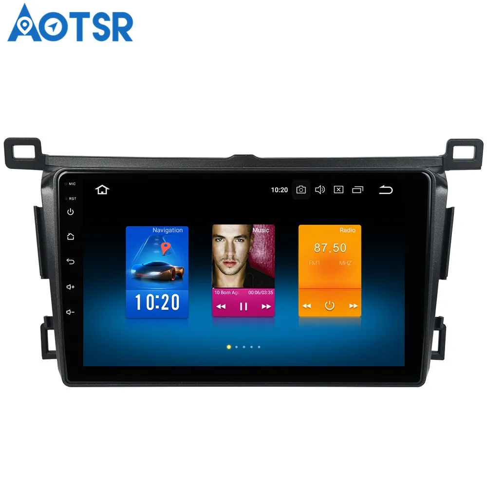 Excellent 9" Android 9.0 Car DVD Player for Toyota RAV4 2014 2015 2016 2017 2018 with Octa Core 4G+32G Auto Radio Multimedia NAVI 2 din 1