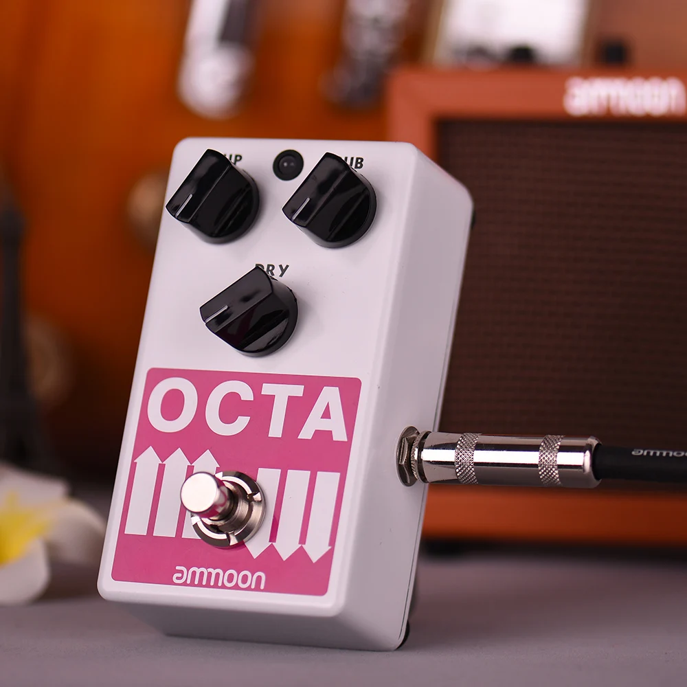 Электрическая гитарная педаль ammoon OCTA точный полифонический октавный генератор