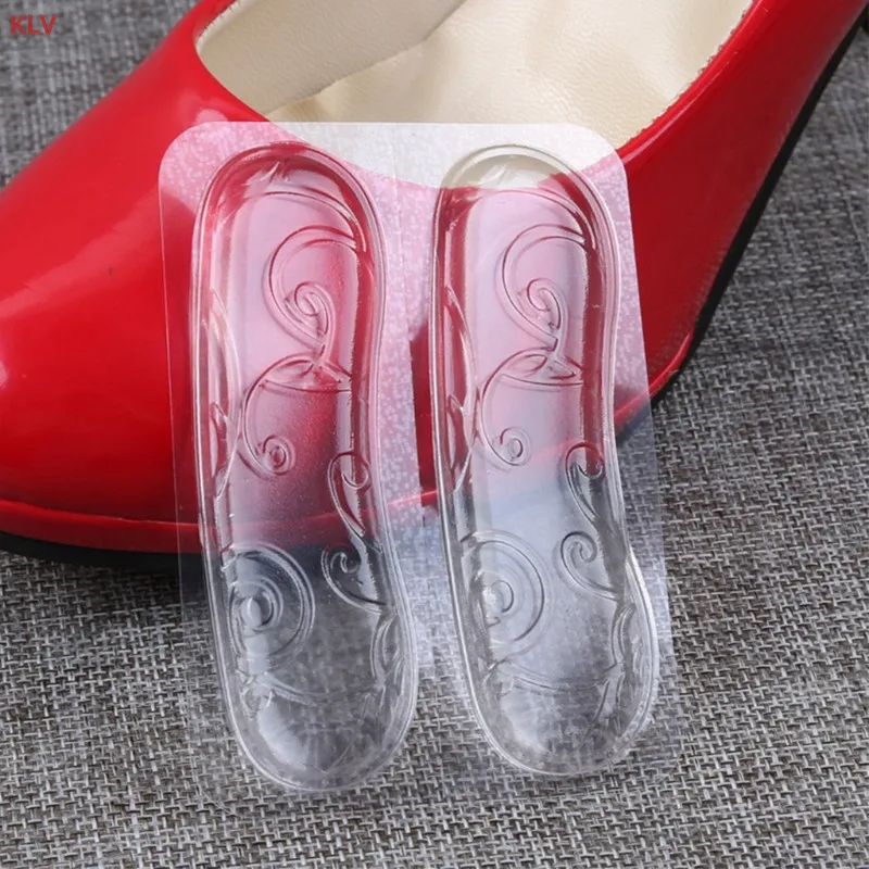 KLV/1 пара обуви пятки стельки предотвратить силиконовые пятки обувь каблук наклейки корректировки Нескользящие невидимые стельки