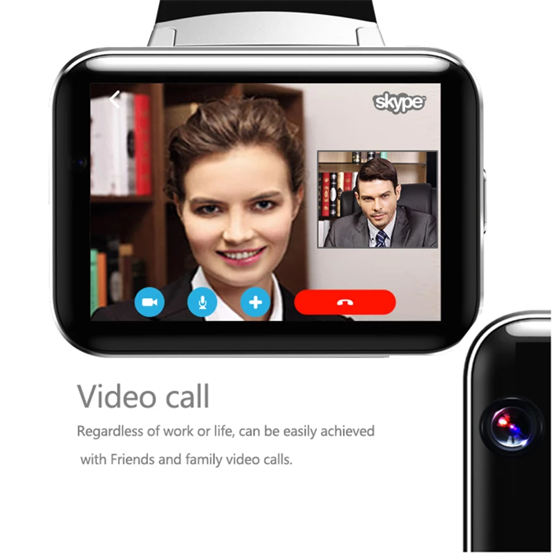 DM98 Watch Smart GPS WIFI BT 4.0 SIM 3G Phone Watch Man Camera for Android Big Battery 512MB RAM 4G