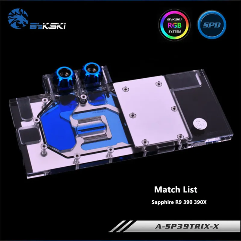 

Bykski Full Coverage GPU Water Block For Sapphire R9 390 390X Graphics Card A-SP39Trix-X