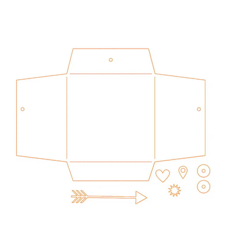 

GJCrafts Envelope Dies Bag Metal Cutting Dies for Card Making Scrapbooking DIY Album Embossing Paper Craft New 2019 for Die