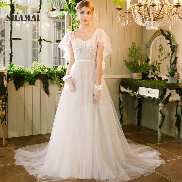 vintage fairy wedding dress