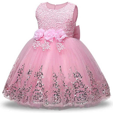 Детское свадебное платье подружки невесты с цветочным узором для девочек детское кружевное платье принцессы с блестками праздничные платья для девочек 3, 5, 6, 8, 10, 12 лет - Цвет: as picture