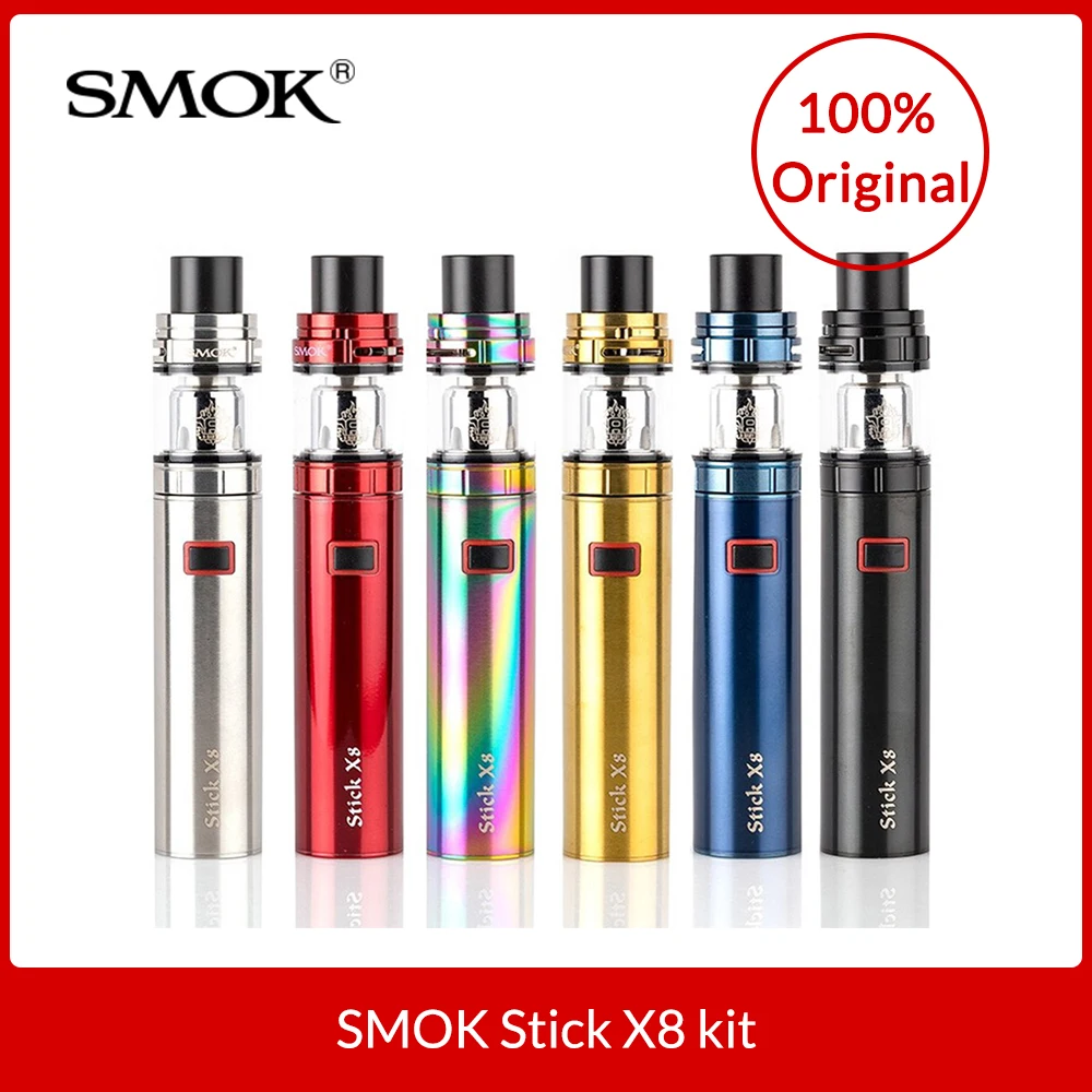 Original SMOK Stick X8 Kit with TFV8 X-Baby Beast Vaporizer Tank 4ml Stick X8 Mod built in 3000mah Electronic cigarette