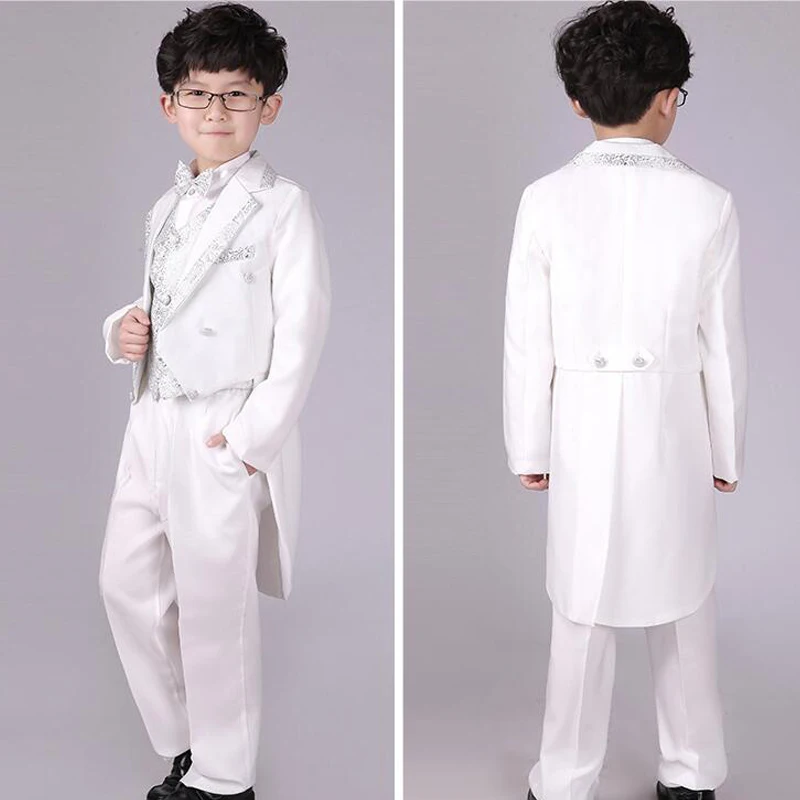 6 шт., Детское пальто с ласточками костюм-смокинг для мальчиков свадебная одежда для мальчиков деловой костюм для мальчиков детские танцевальные костюмы, верхняя одежда