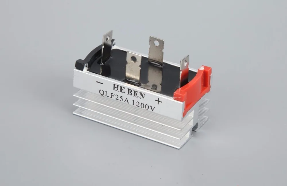 Железный штифт HE BEN QLF25A 1200 в 1P однофазный мост с диодным выпрямителем и радиатором
