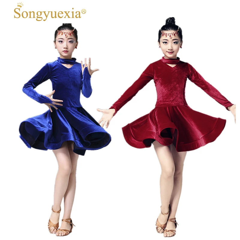Girl Lading Dance Clothing Autumn And Winter Lading Dance Skirt