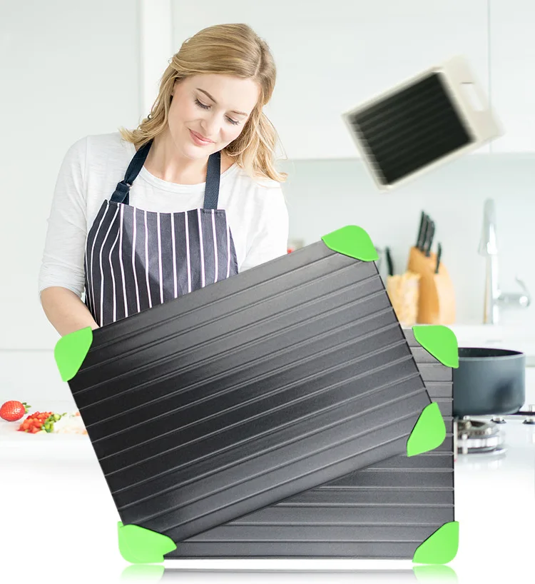 2019 Fast Defrosting Meat Tray Chopping Board Rapid Safety Thawing Tray for Frozen Food Meat Kitchen Knives and Accessories