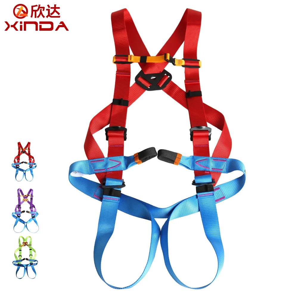 

XINDA Professional Rock Climbing Mountaineering Caving Rescue Full Safety Belt Polyester Bust Harness Rappelling Safety Belt
