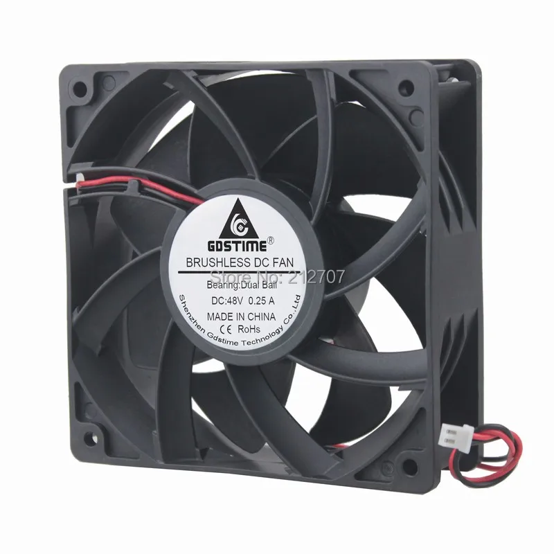 Gdstime DC 48V 0 25A 12038 120x120x38mm 120mm 12cm cooling 