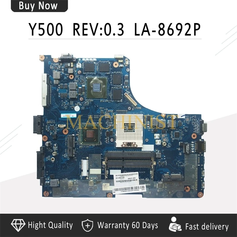 Y500 материнская плата для ноутбука Lenovo ideapad QIQY6 LA 8692P GT650M HM77 DDR3
