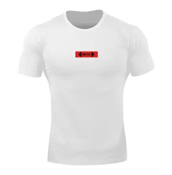 

2019 Cotton Fitness Clothing Running T Shirt Men Sport Short Sleeve Shirt Workout Training Tees Gym T-shirt