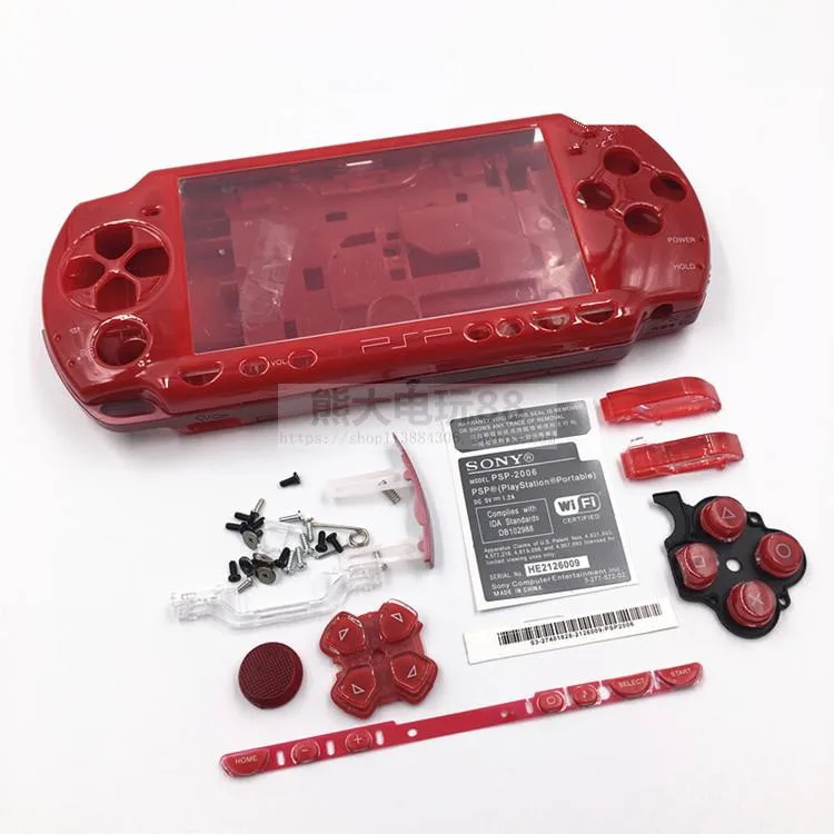 5 шт./лот для psp 2000 psp 2000 старая версия игровой консоли Замена Полный корпус Оболочка Чехол с кнопками комплект