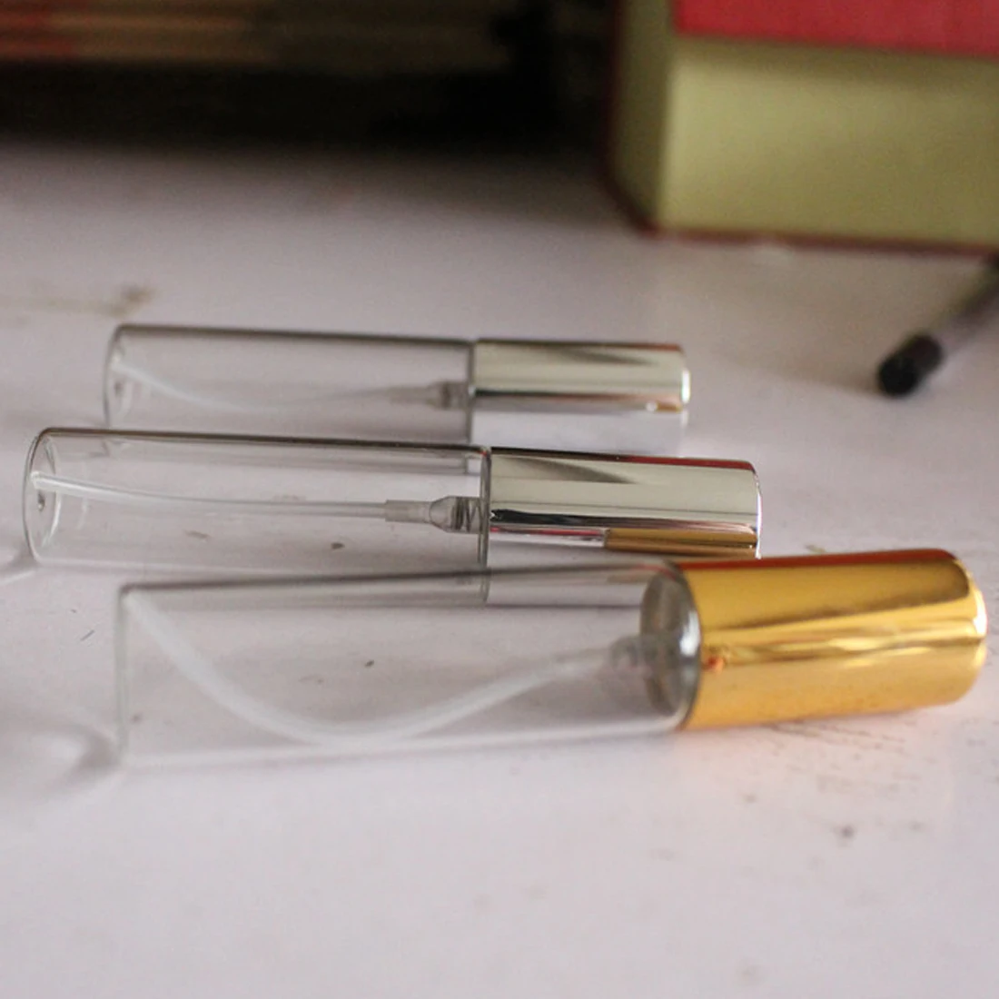 Glass spray bottle 10ml perfume bottle spray bottle bronzing perfume sub-bottle empty bottle cosmetic bottle