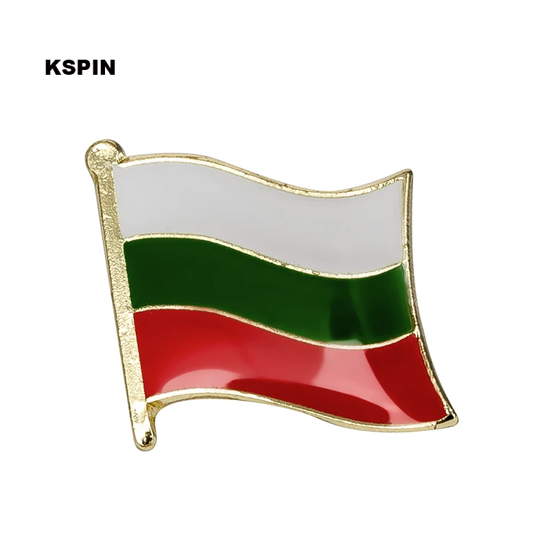 Болгарийский Национальный флаг Металлическая Булавка значок декоративная брошь булавки для одежды KS-0032