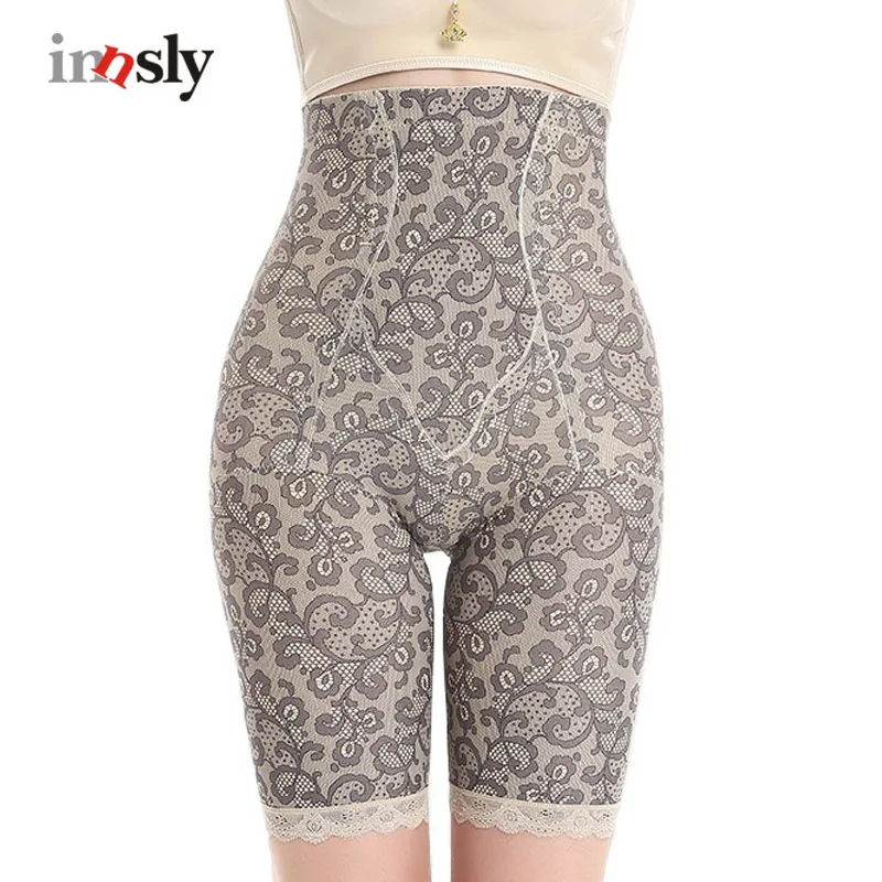 

Innsly Printing Control Panties Women Shapers High Waist Safety Pants Breathable Female Bodysuits Slimming Trainer Corset Pants