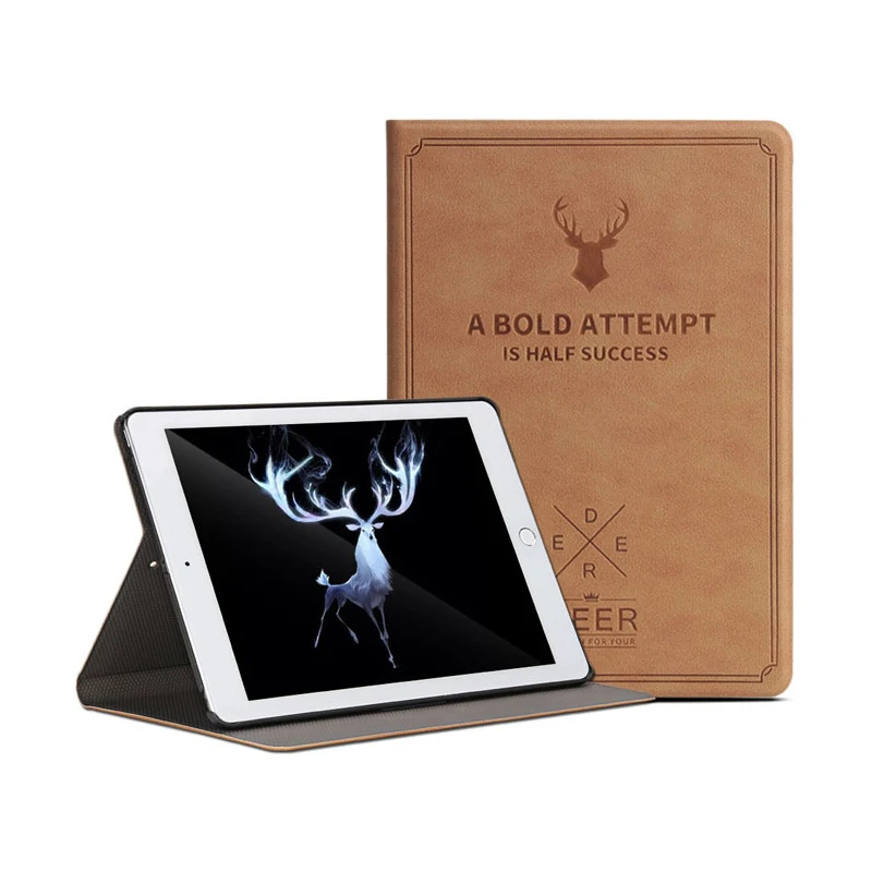 

For iPad Mini 3 2 1 Case Stand Deer Pattern PU Leather Case for iPad Mini 1 2 3 Auto Sleep Smart Cover for iPad mini 3 2 1