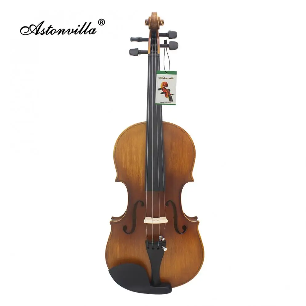 Astonvilla Handmade 4/ 4 Reaationary Vintage Violin Exquisite Sub-gloss Varnish Stylish Retro Old-fashioned Fiddle Spruce Panel