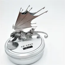 Летающий тигр 3D головоломки наборы дети DIY игрушки Разборка съемные фигурки животных из нержавеющей стали Пазлы детские игрушки